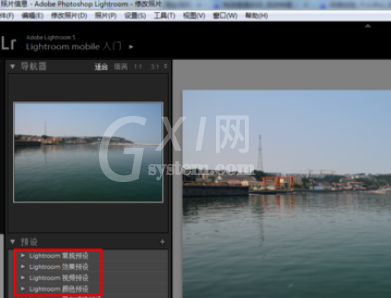 Lightroom使用预设的操作方法截图
