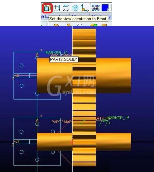 Adams调整模型的视图的基本操作截图