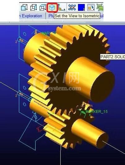 Adams调整模型的视图的基本操作截图