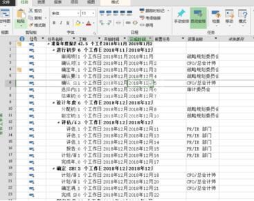 Project设置前置任务的操作步骤截图