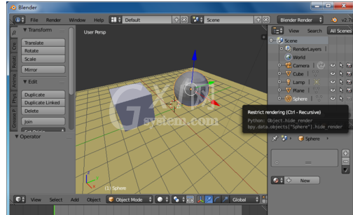 Blender让物体不渲染的详细步骤介绍截图