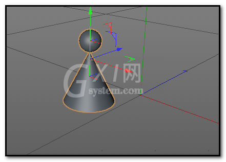 C4D将多个物体进行拼合的操作方法截图