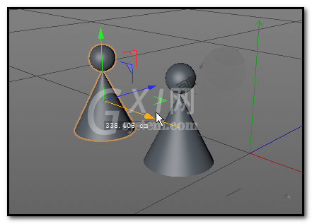 C4D将多个物体进行拼合的操作方法截图