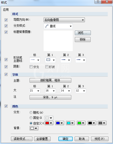 MindMapper修改默认风格的方法步骤截图