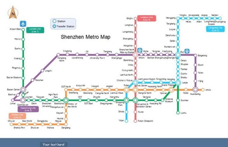 亿图流程图制作软件设计地铁路线图的详细过程截图