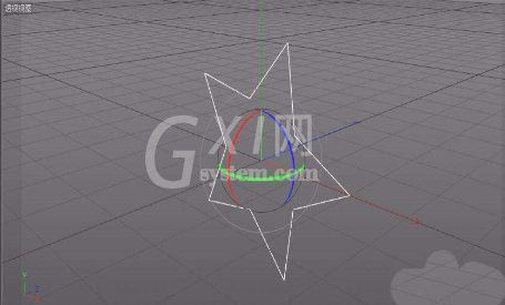 C4D制作五角星的操作方法截图