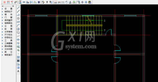 天正建筑2014绘制建筑物二层平面图的使用方法截图