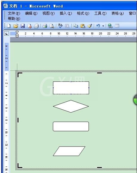 Microsoft Office 2003制作流程图的操作方法截图