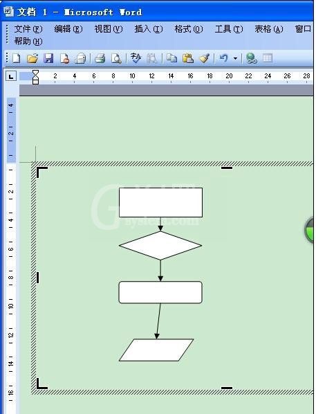 Microsoft Office 2003制作流程图的操作方法截图