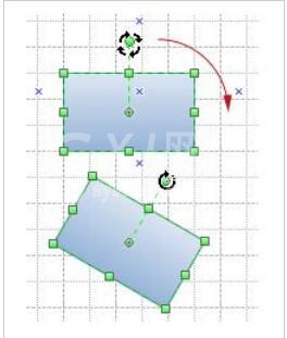 亿图流程图制作软件旋转图形的操作过程截图