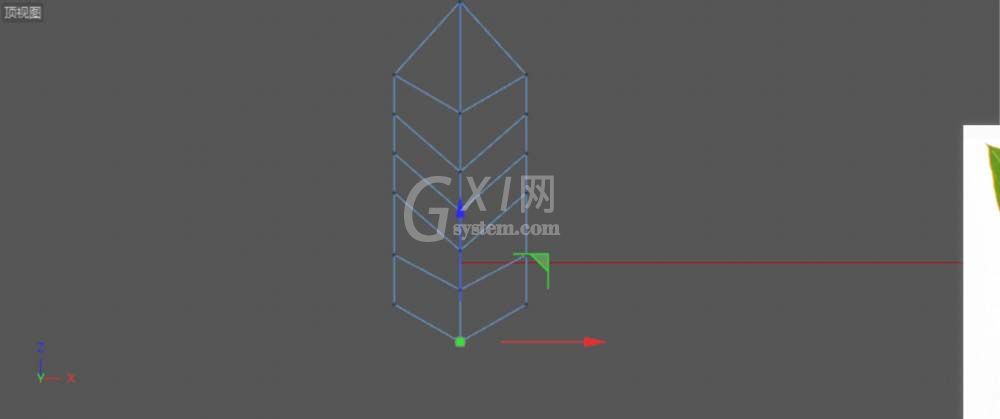 C4D建模一片绿色叶子的操作步骤截图