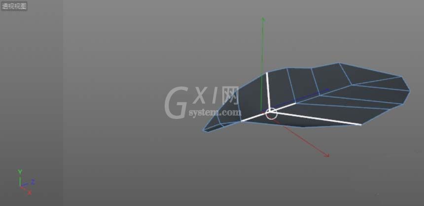 C4D建模一片绿色叶子的操作步骤截图