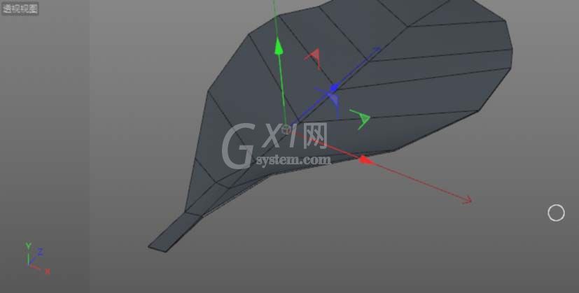 C4D建模一片绿色叶子的操作步骤截图