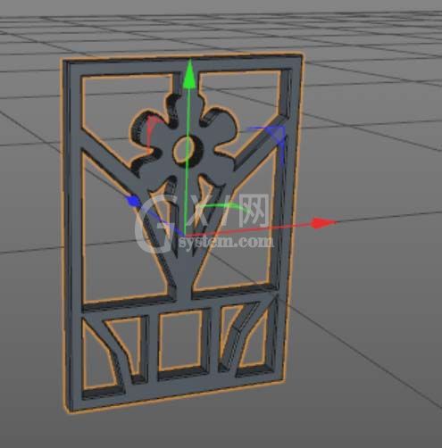 C4D使用样条线制作花窗模型的操作步骤截图