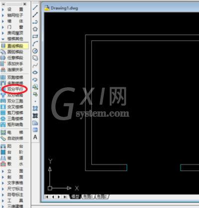 天正建筑2014设计双分平行楼梯的方法过程截图