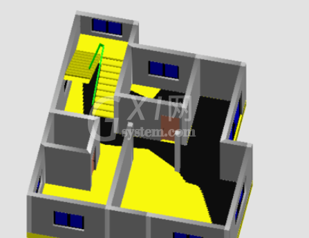 天正建筑2014中双跑楼梯的设计具体方法截图