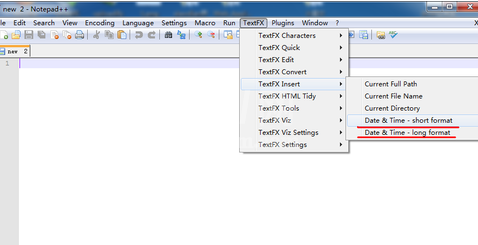Notepad++快速插入当前时间的操作方法截图