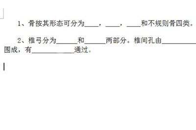 word制作填空题下划线的操作方法截图