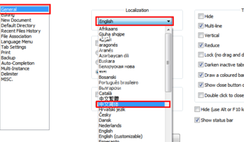 Notepad++配置界面的操作方法截图