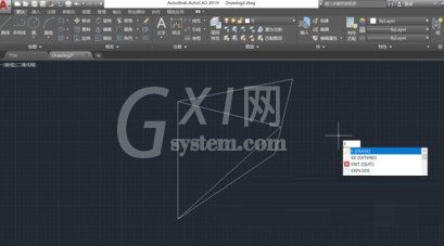 AutoCAD2019删掉多余线段的操作步骤截图