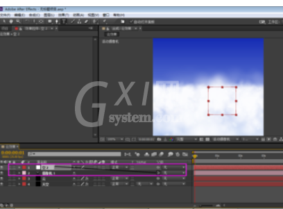 AE绘制穿越云层效果的操作方法截图