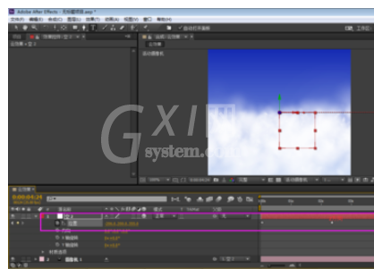 AE绘制穿越云层效果的操作方法截图