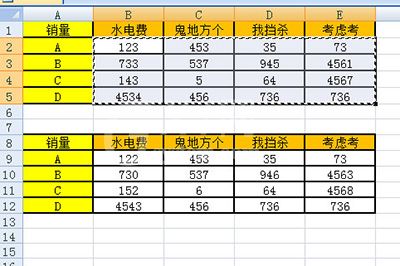 Excel核对两个表的数据的操作方法截图