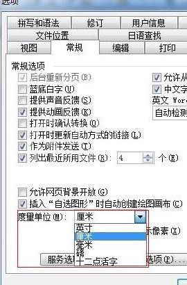 Word 2003中单位厘米的设置方法介绍截图