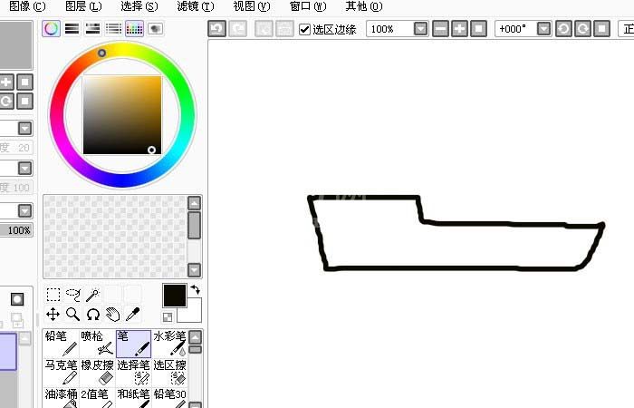 sai软件设计航行轮船图形的具体方法截图