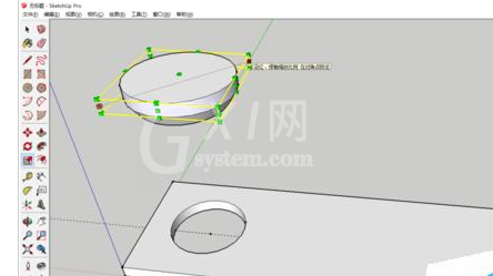 草图大师绘制一套单人桌子以及椅子的操作教程截图