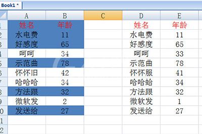 Excel表格对比两列数据找差异的操作教程截图