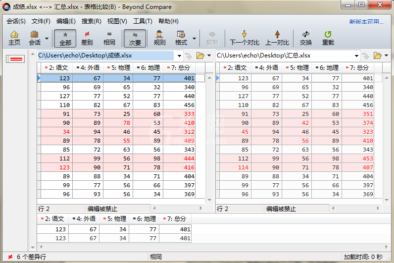 Beyond Compare设置比较文件显示样式的操作步骤截图