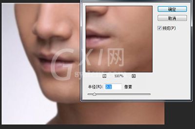 Photoshop使用高斯模糊滤镜磨皮的操作方法截图