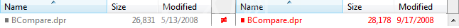 Beyond Compare文件夹比较显示含义讲解截图