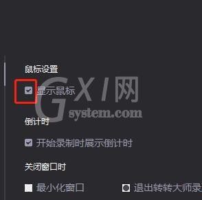 转转大师设置显示鼠标的操作方法截图