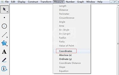几何画板度量任意点坐标的操作方法截图