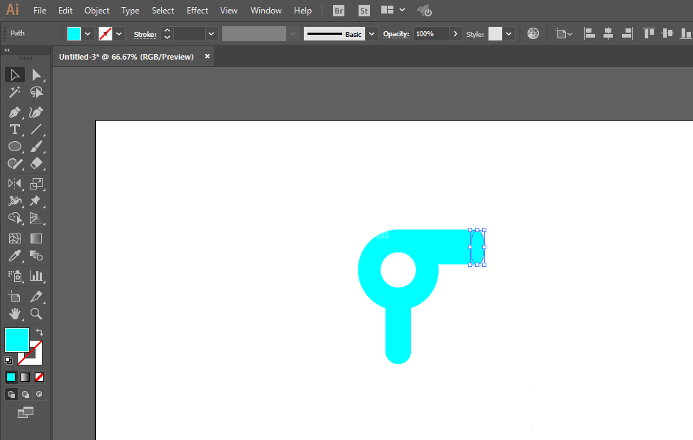 ai绘制吹风机图标的详细步骤截图