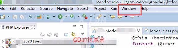 Zend Studio设置默认打开当前文件的方法列表截图