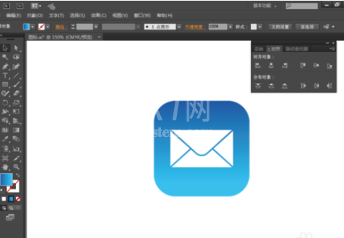 ai绘制邮件图标的操作方法截图