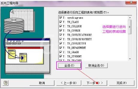 Visio2010中逆向工程建立数据库模型图截图