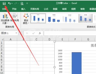 excel2016图表下方添加数据表格的方法截图