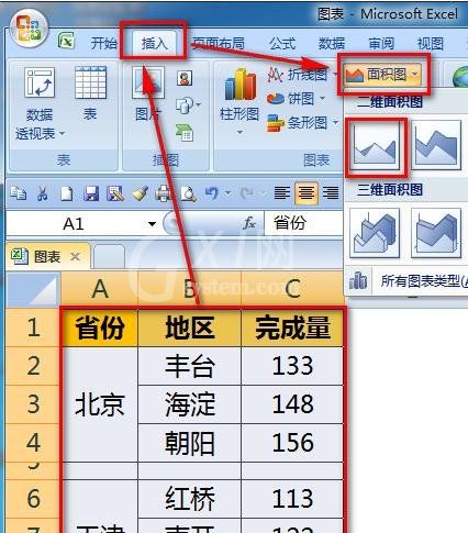 excel2016图表做到在柱状图顶端加上折线图效果的详细方法截图