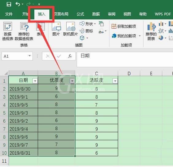 Excel表格中数据转成三维立体饼图的具体操作截图