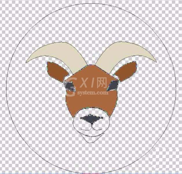 Photoshop制作圆形金牛座图案的操作方法截图