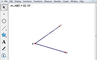 几何画板使用度数标注角度的图文方法截图