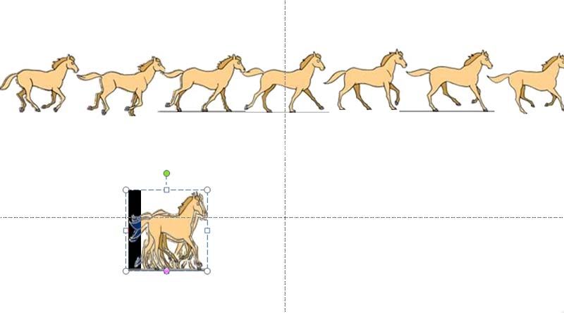 PPT设计一段马儿奔跑动画的详细方法截图