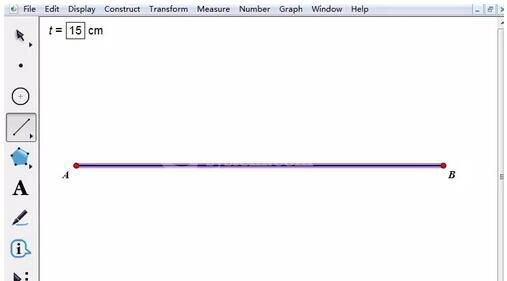 几何画板绘制定值线段的图文操作方法截图