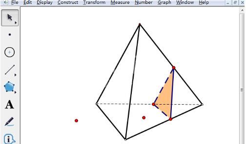 几何画板切割三棱锥的简单教程截图