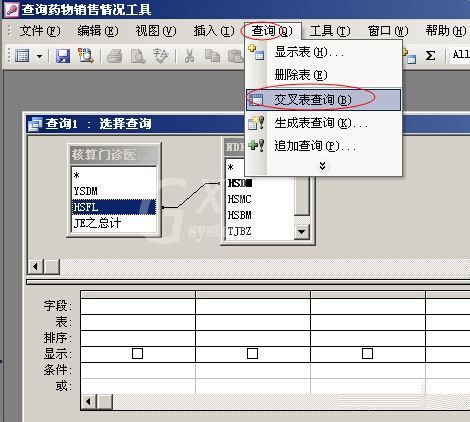 access交叉表进行可观性查询的操作方法截图