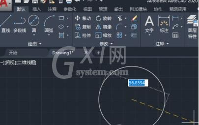 AutoCAD2020标注圆的直径的操作方法截图